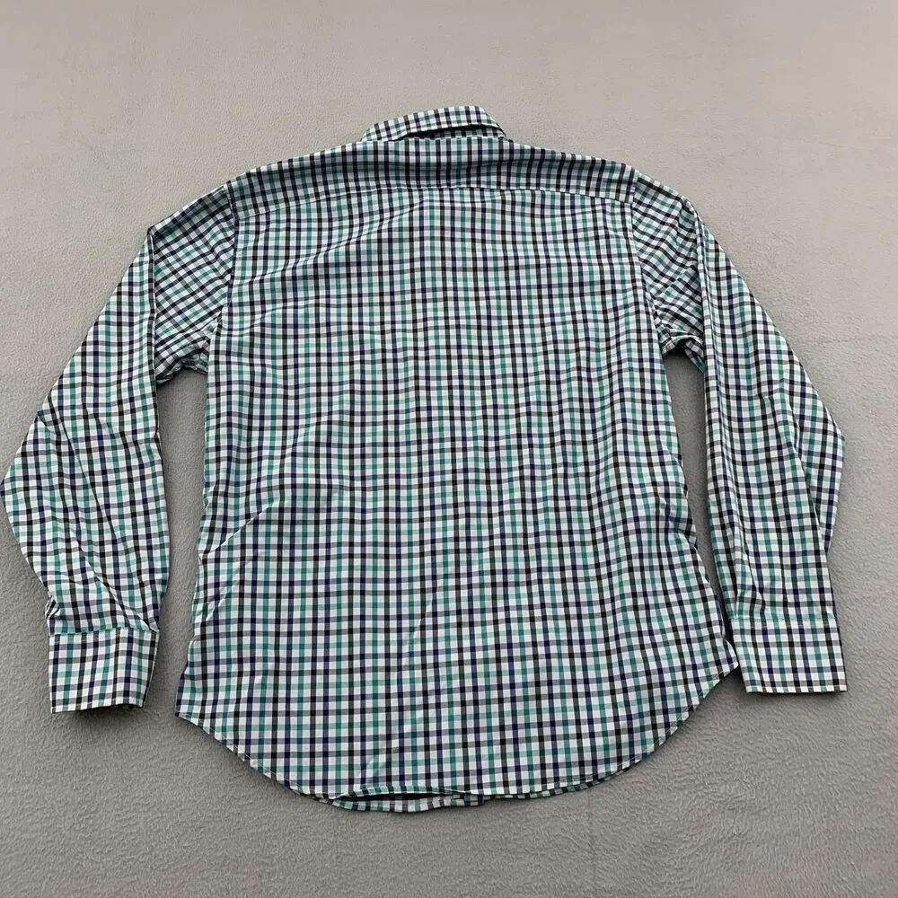 Bonobos Button Shirt Mens Large Slim Fit Stretch Gingham Plaid Long Sleeve